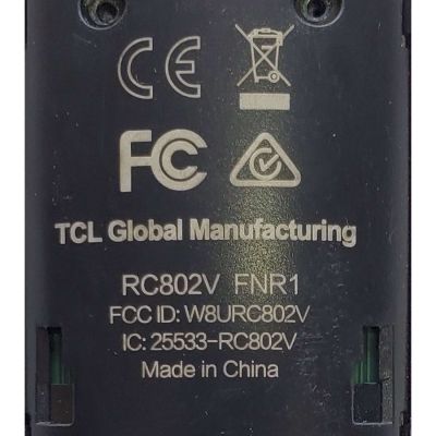 CONTROL REMOTO ORIGINAL PARA SMART TV TCL  ANDROID ((NUEVO)) COMANDO DE VOZ / NUMERO DE PARTE RC802W / W8URC802V / MODELO 32S330 / 40S330  - Imagen 3